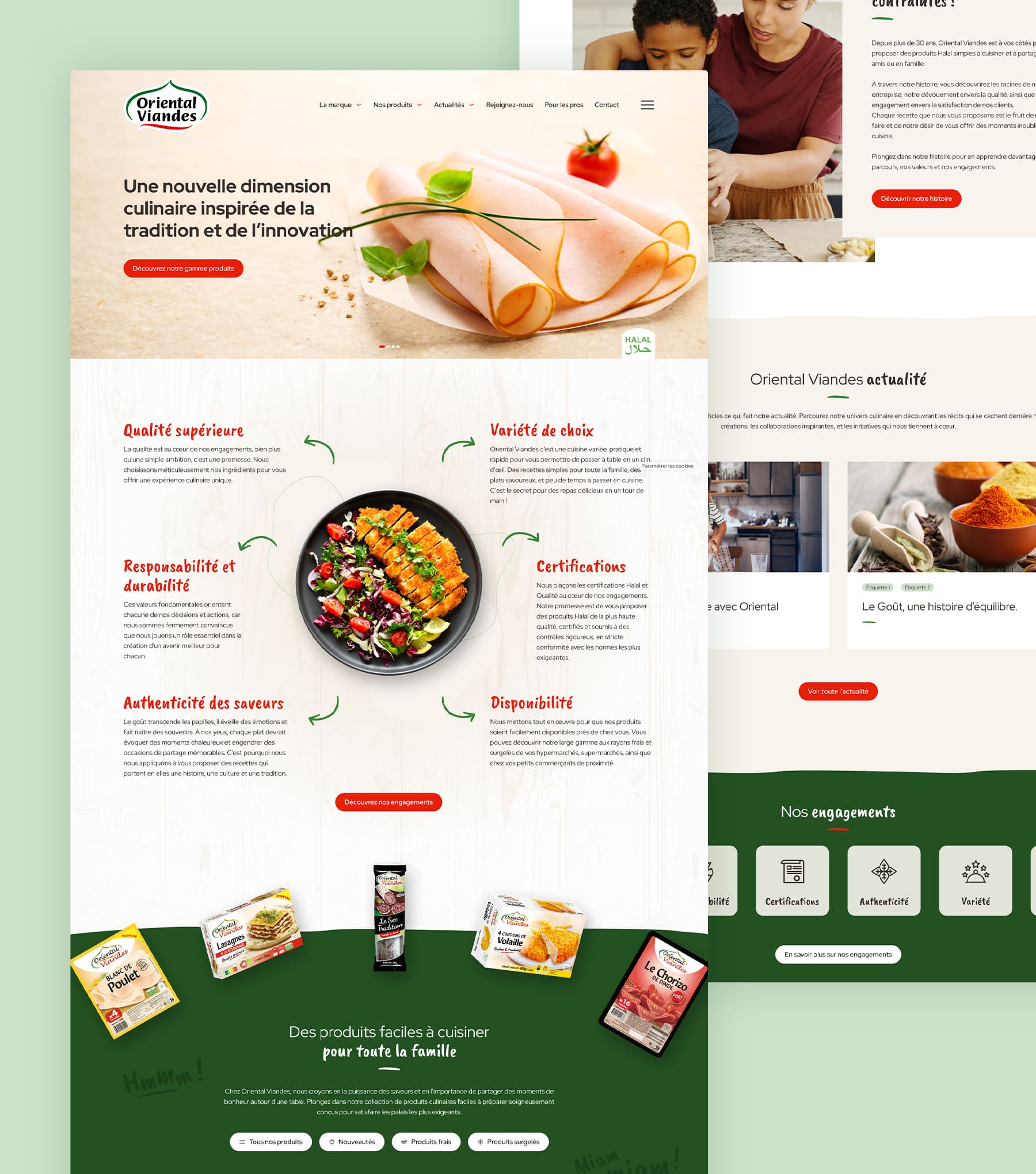 Site web desktop Oriental Viandes