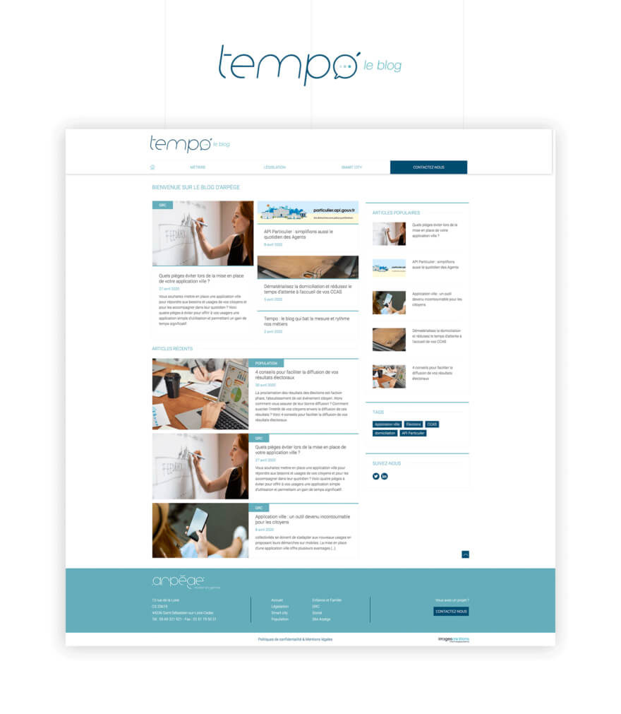 Site web Tempo